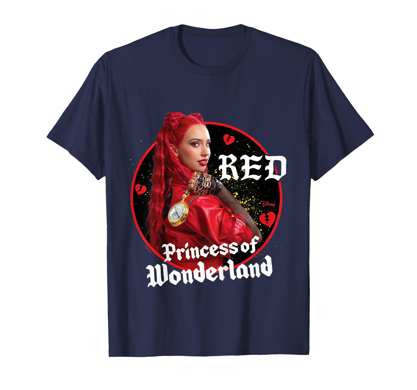 Kids Descendants 4 - Red Princess Of Wonderland Broken Hearts T-Shirt