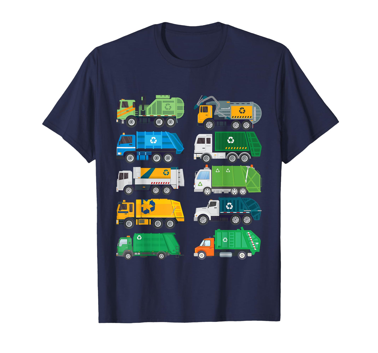 Garbage Truck Recycling Day Trash Waste Separation Trucks T-Shirt