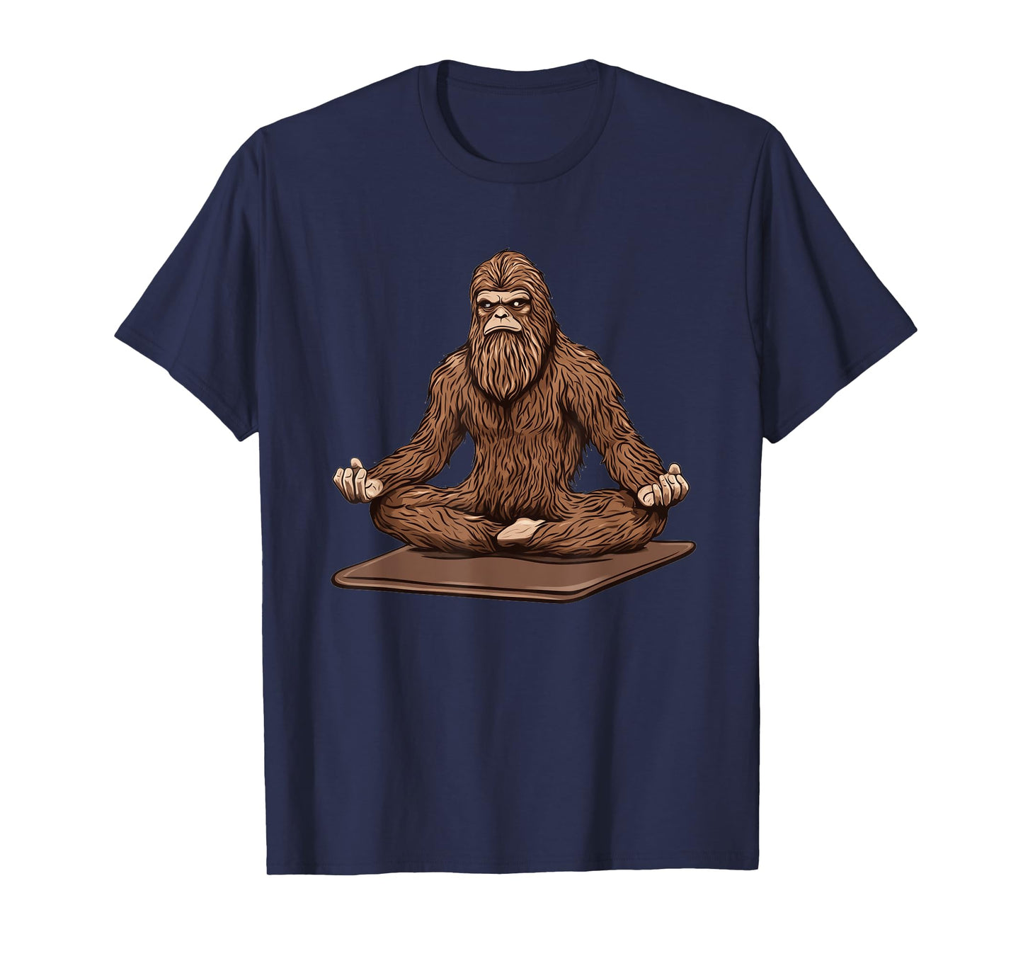 Sasquatch Using a Yoga Mat T-Shirt