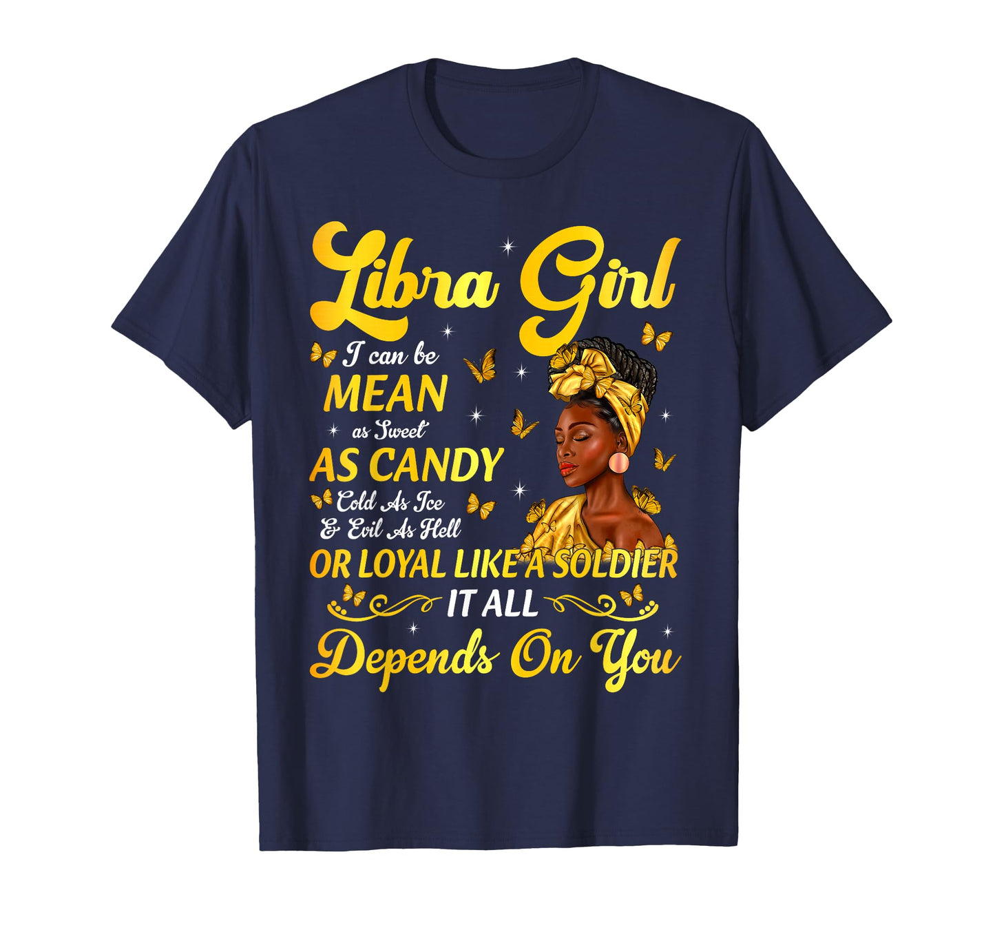 African American Birthday Black Women Libra Girl T-Shirt