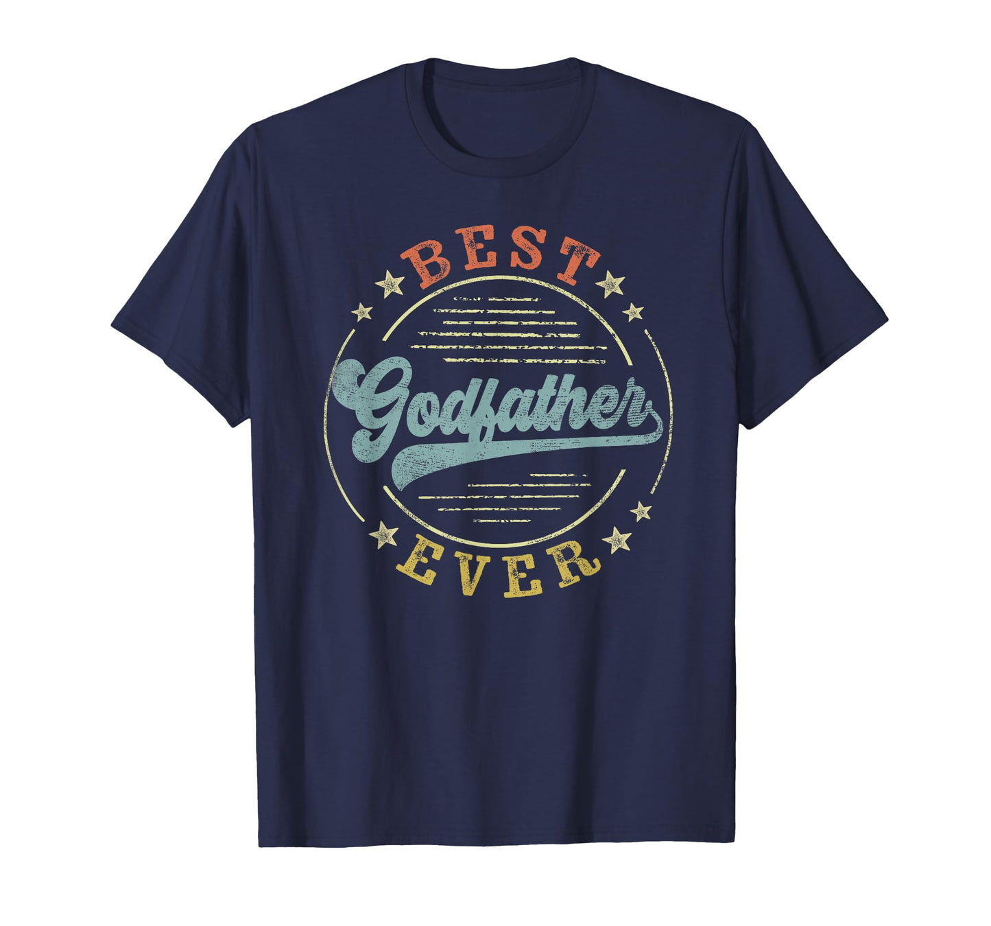 Best Godfather Ever Father's Day Godfather Gifts Emblem T-Shirt