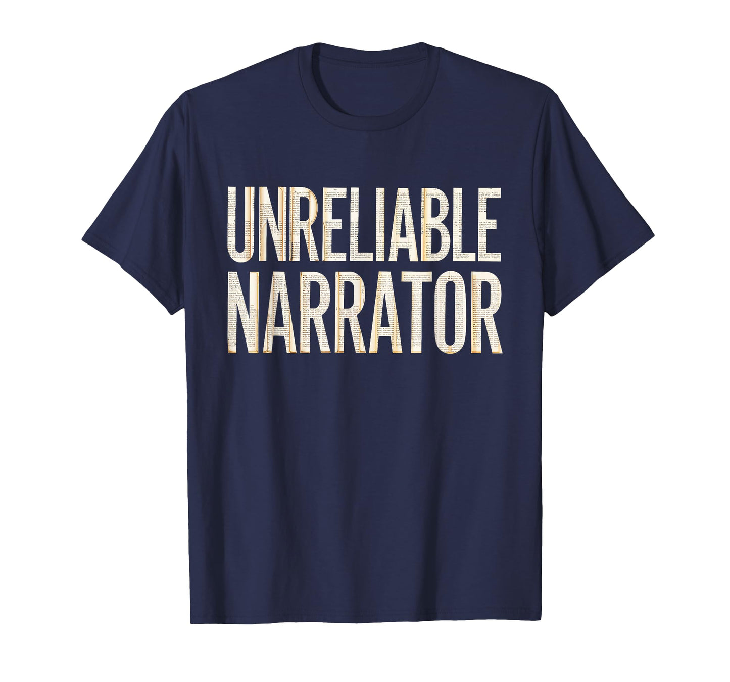 Unreliable Narrator Shirt Men Women Literary Lover Writer T-Shirt