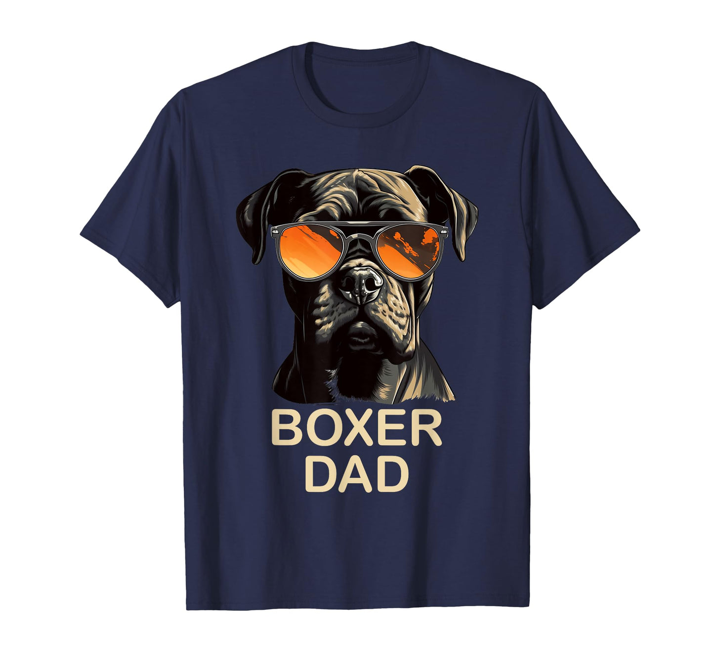 Boxer Dad Dog Owner Gift Funny Boxer Dog Lover Dad T-Shirt