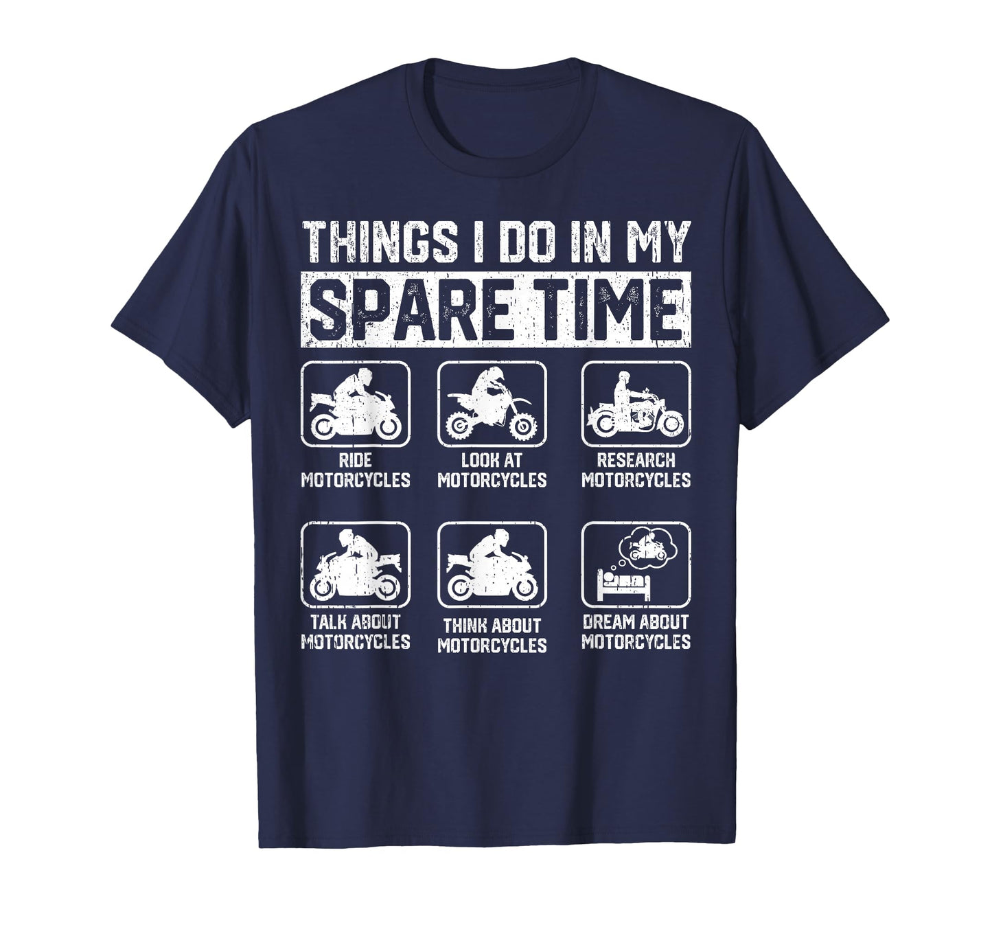 Things I Do In My Spare Time Motorcycle Enthusiast Rider Men T-Shirt