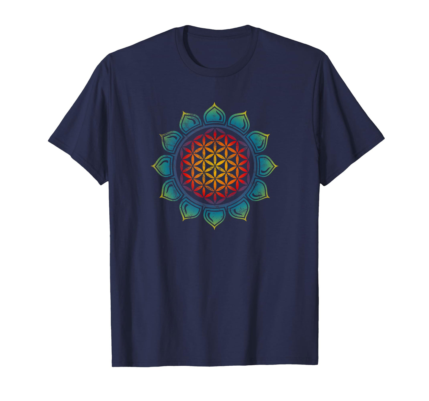 Flower of life, Lotus, Heart Chakra, Sacred Geometry, Yoga T-Shirt
