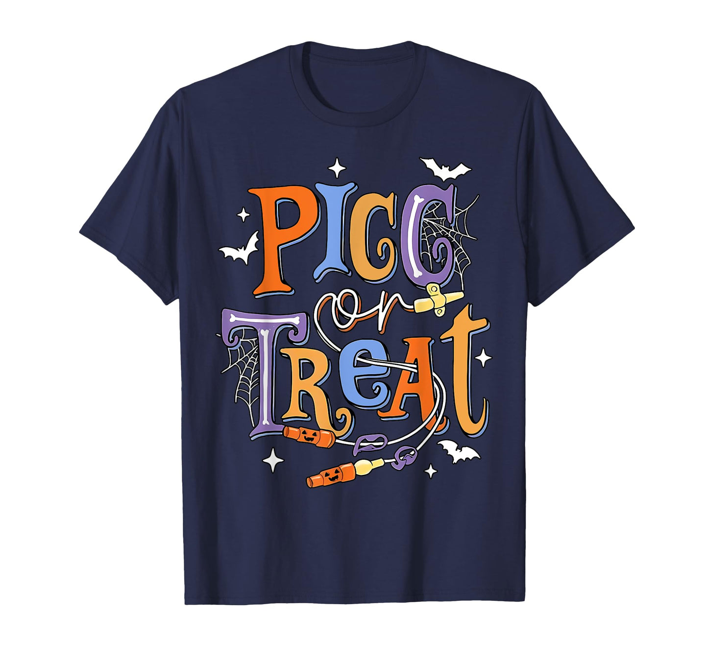 PICC Or Treat Vascular Access Team PICC IV Nurse Halloween T-Shirt