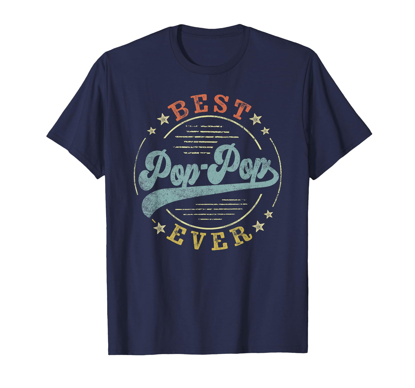 Best Pop-Pop Ever Father's Day PopPop Gifts Vintage Emblem T-Shirt