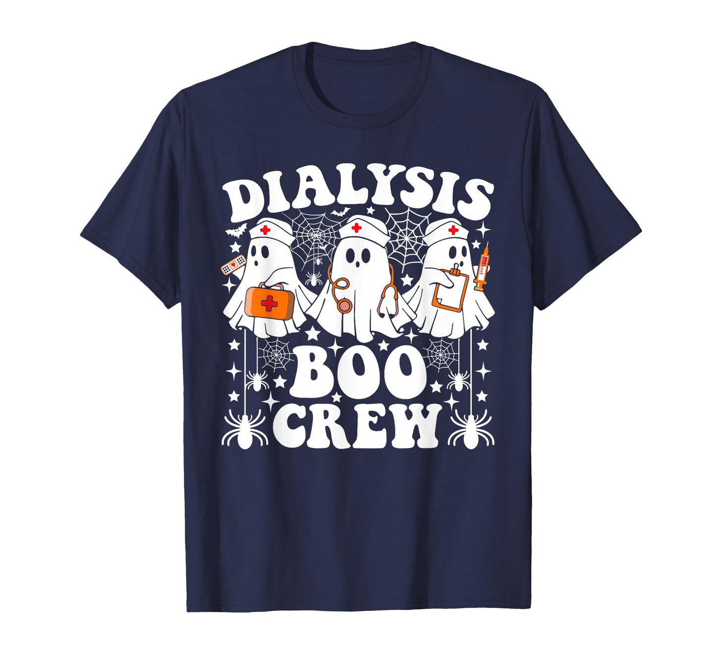 Dialysis Boo Crew Nurse Funny Ghost Halloween T-Shirt