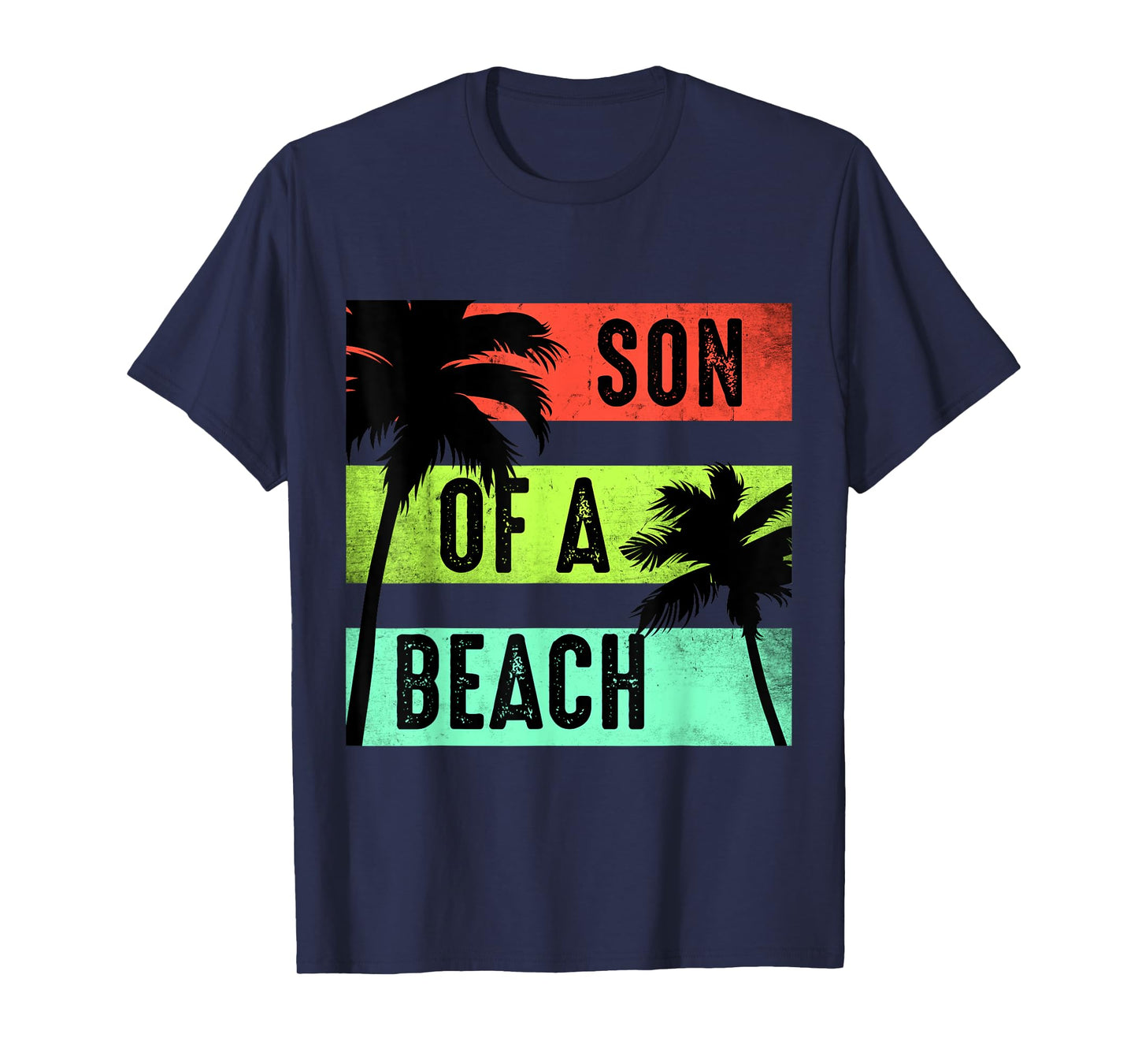 Vintage Son of a Beach Funny Vacation Tshirt for Travellers T-Shirt