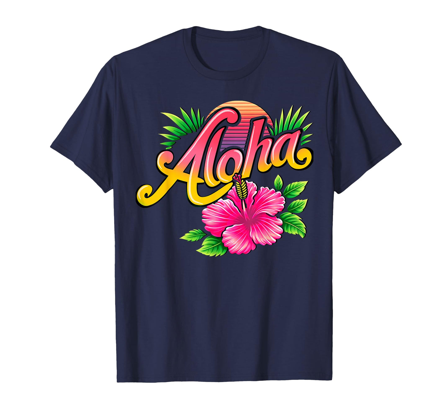 Aloha Hibiscus Flower Tee - Hawaiian Floral Essence T-Shirt