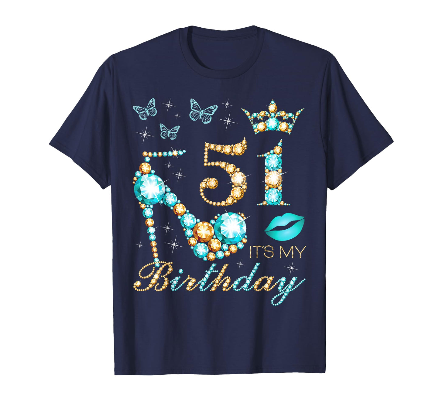 51st It's My Birthday, 51 Years Old, 51st Birthday Queen T-Shirt
