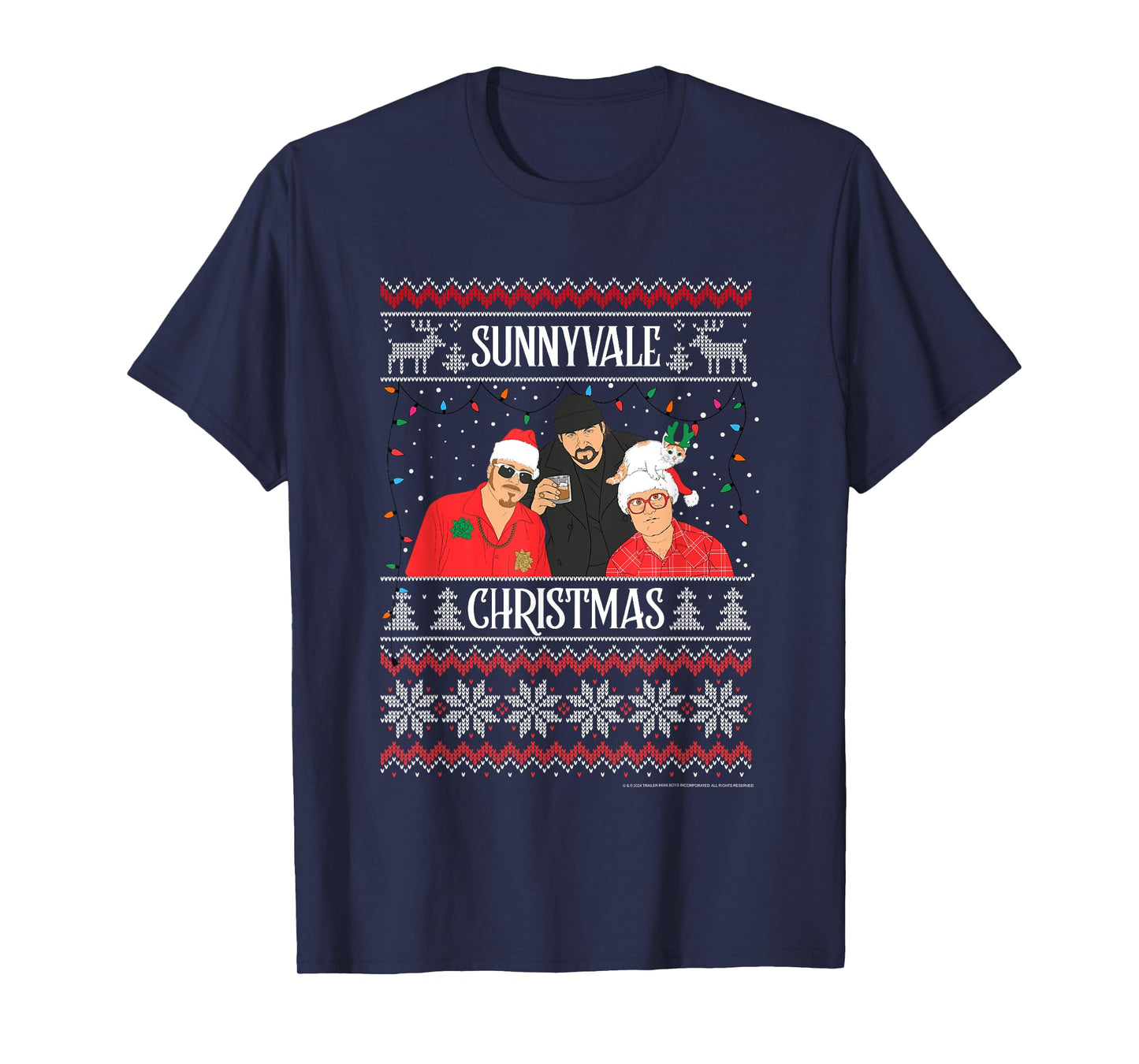 Trailer Park Boys Sunnyvale Christmas Ugly Sweater T-Shirt