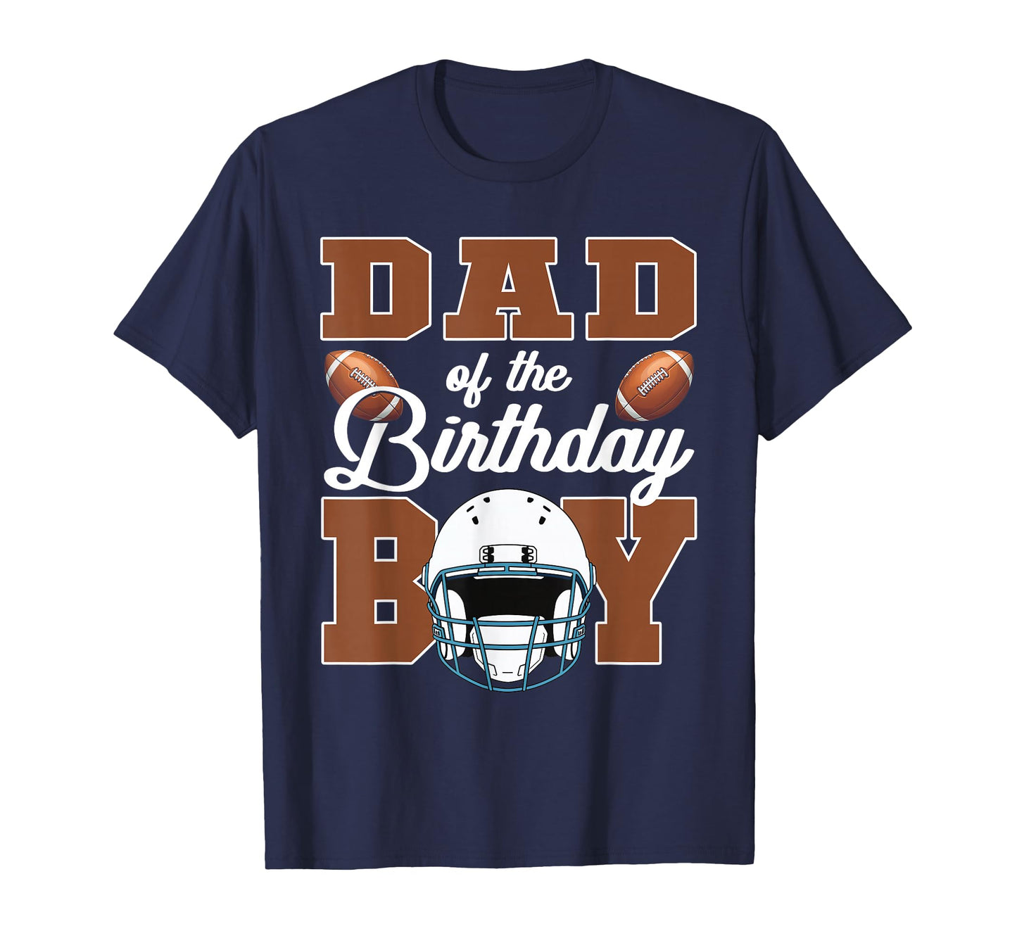 Dad Of The Birthday Boy Football Party Family Matching T-Shirt