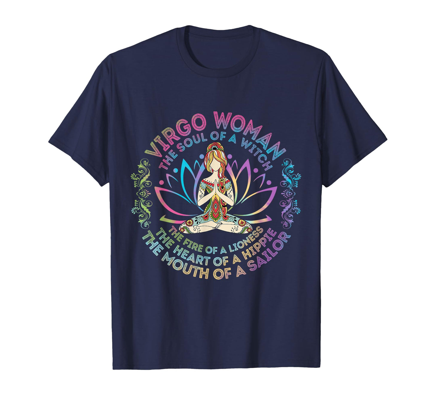 Virgo Woman The Soul Of A Witch Birthday Hippie Soul T-Shirt