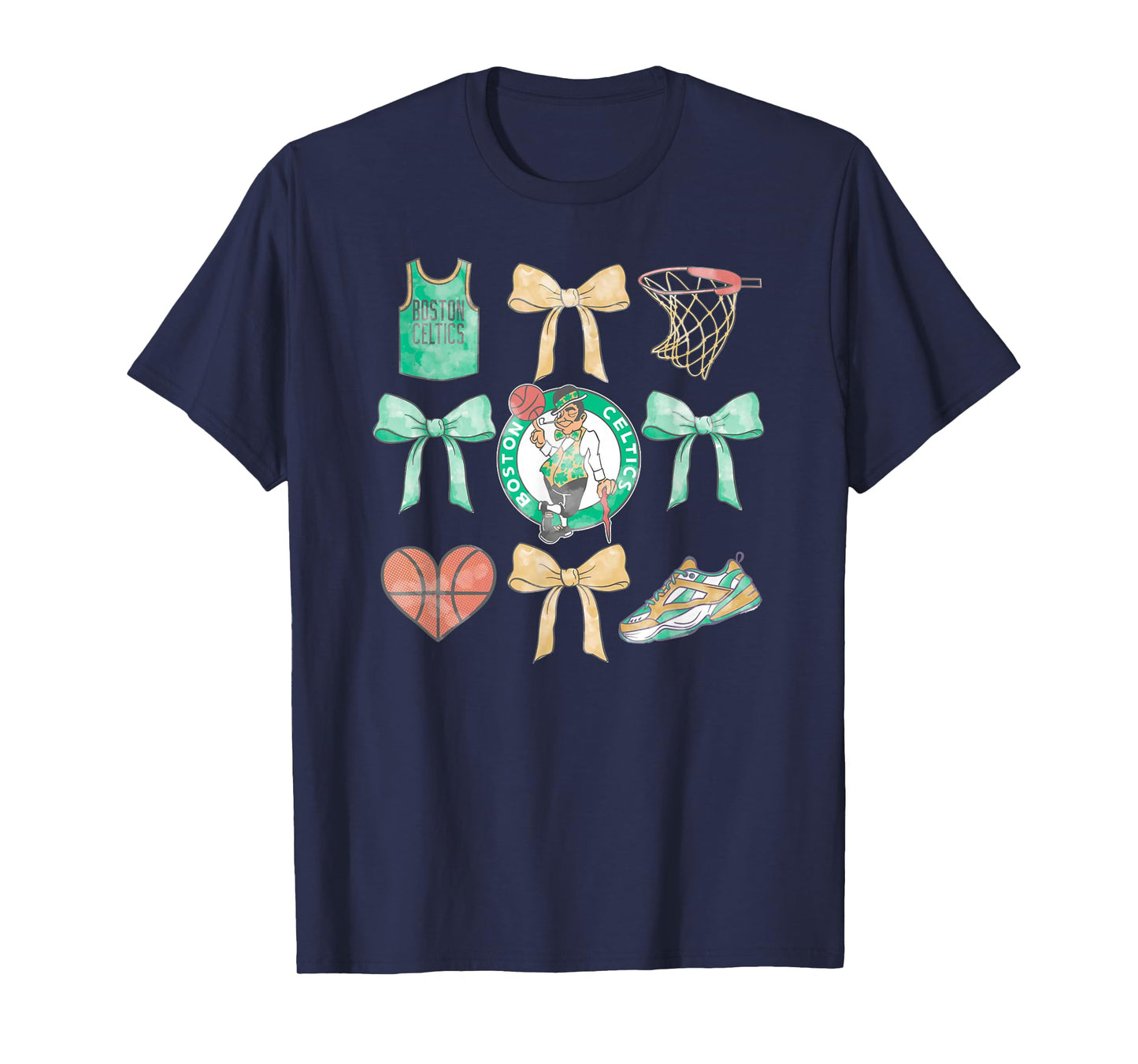 NBA Boston Celtics Bow Grid T-Shirt