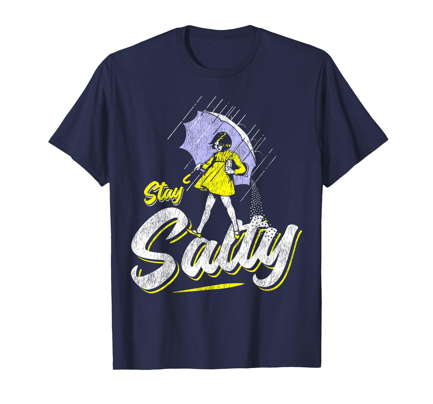 Vintage Salty Meme All These Flavors Girl holding Umbrella T-Shirt