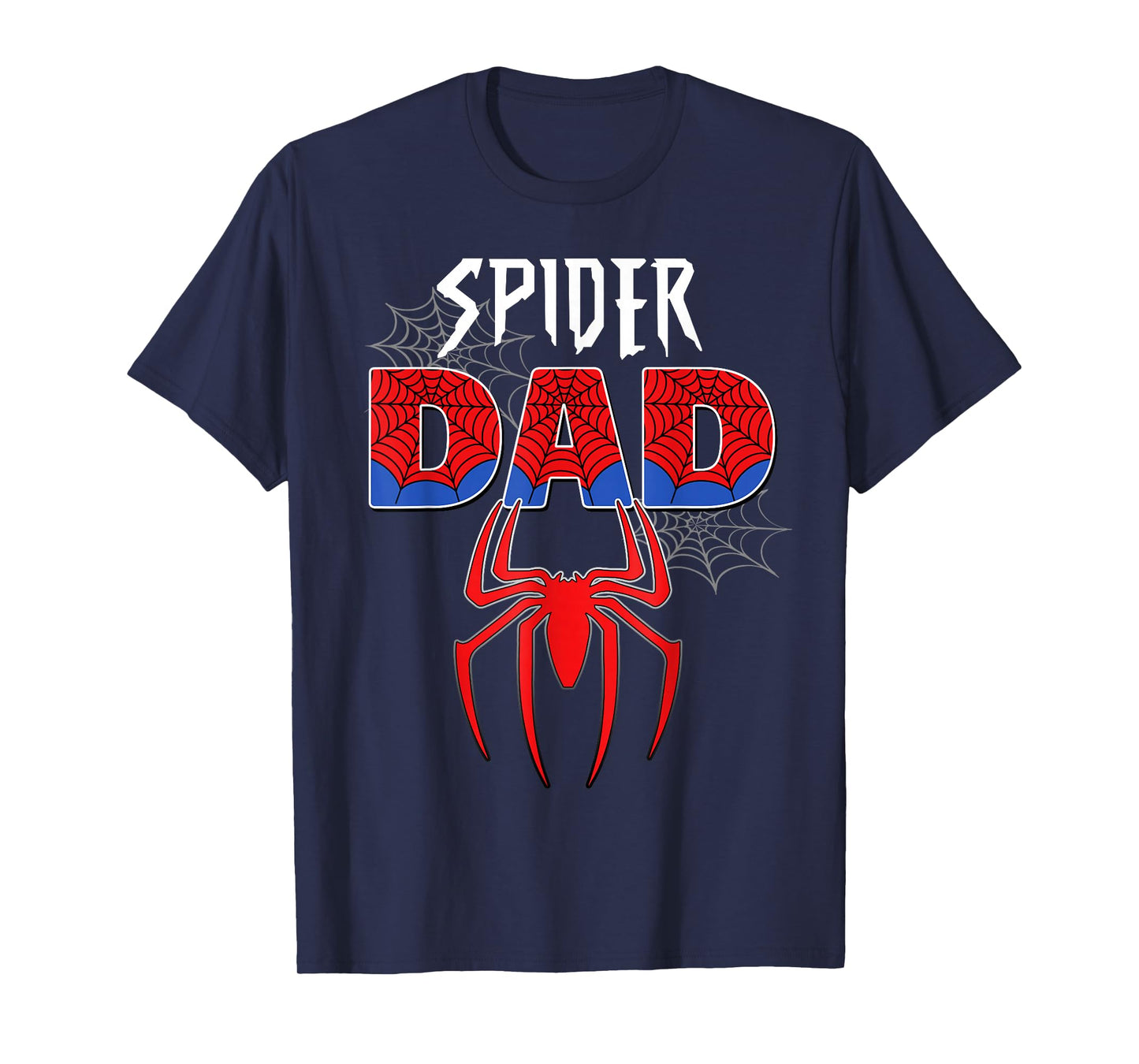 Mens Spider Dad Design Father's Day Matching Family Birthday T-Shirt