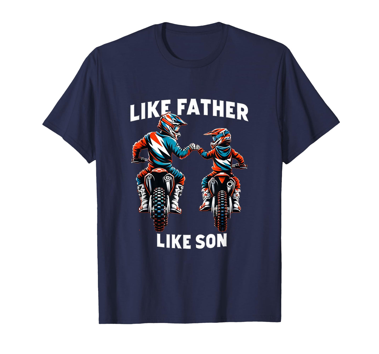 Dirt Bike Family Father Son Motocross Off-Road MX Dad Boys T-Shirt