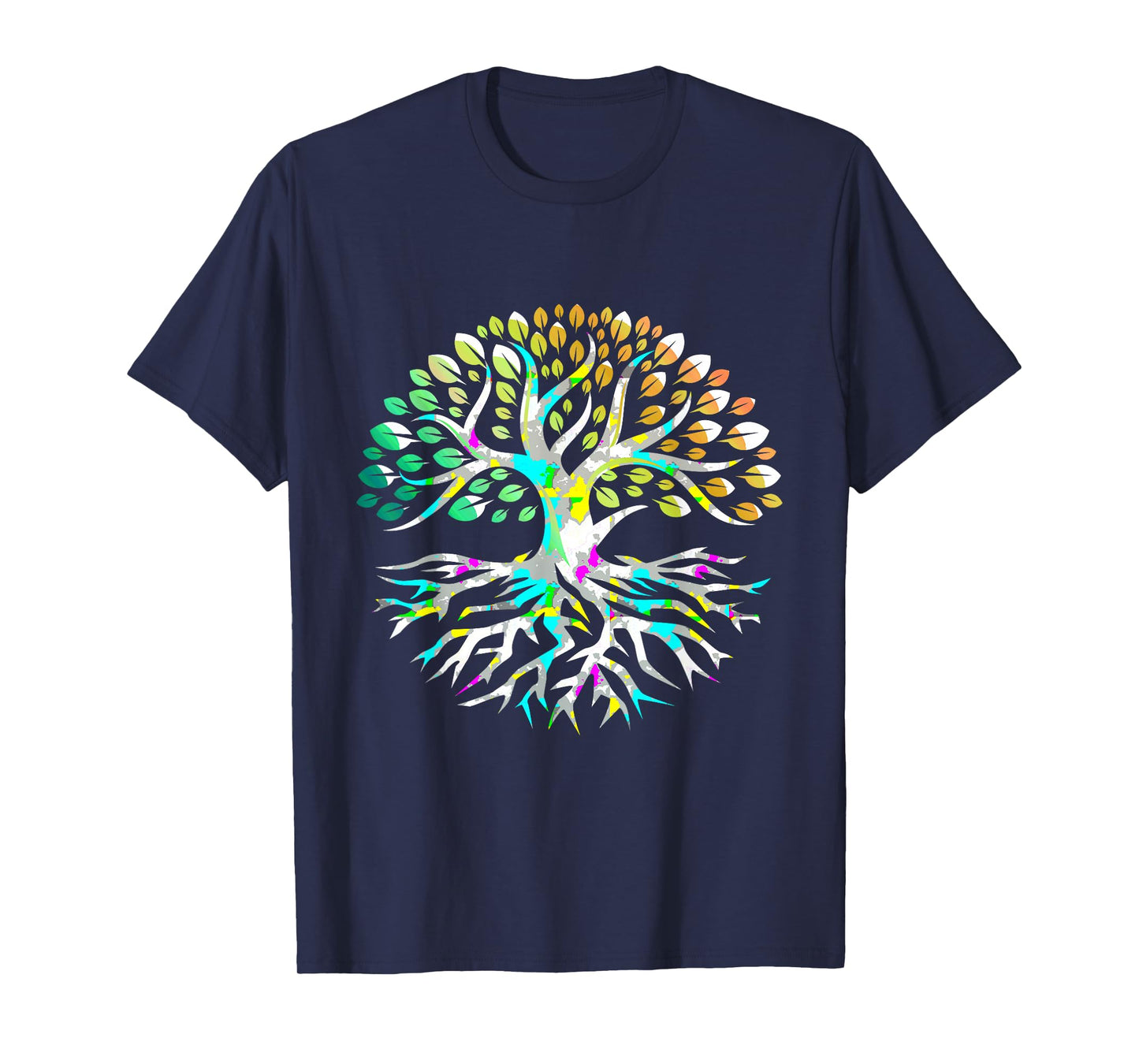 Yggdrasil Tree of Life Colorful Peaceful Mind Sacred Tree T-Shirt