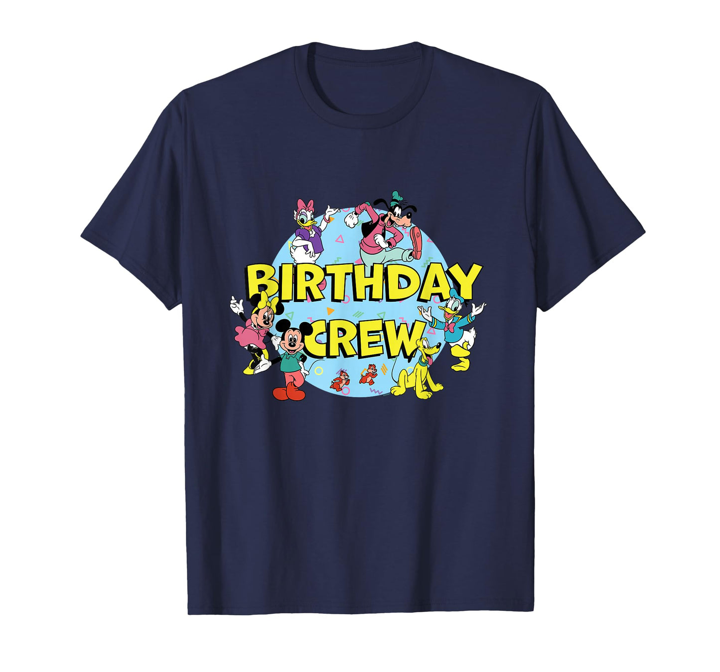 Disney Mickey and Friends Birthday Crew Party Matching T-Shirt