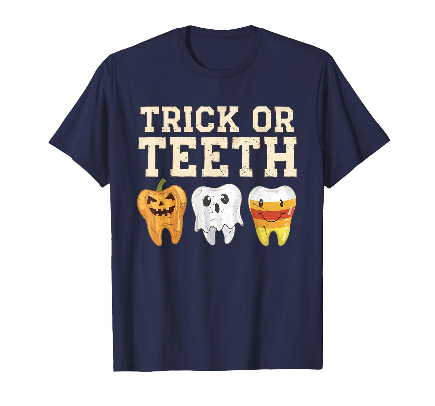 Trick Or Teeth Halloween Dental Crew Dentist Boys Girls Kids T-Shirt