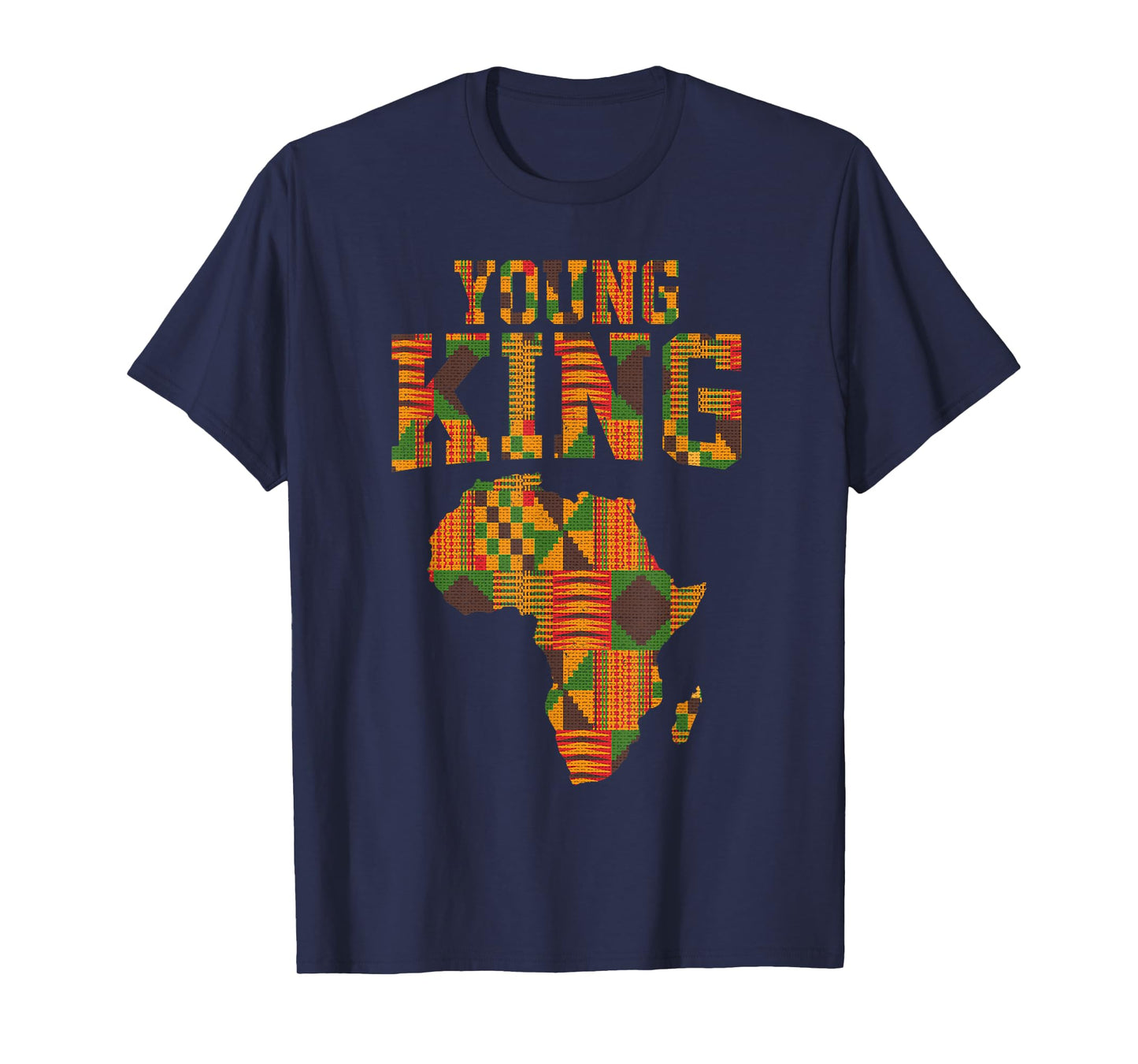 African King Art For Boys Toddlers Kente Cloth African Print T-Shirt