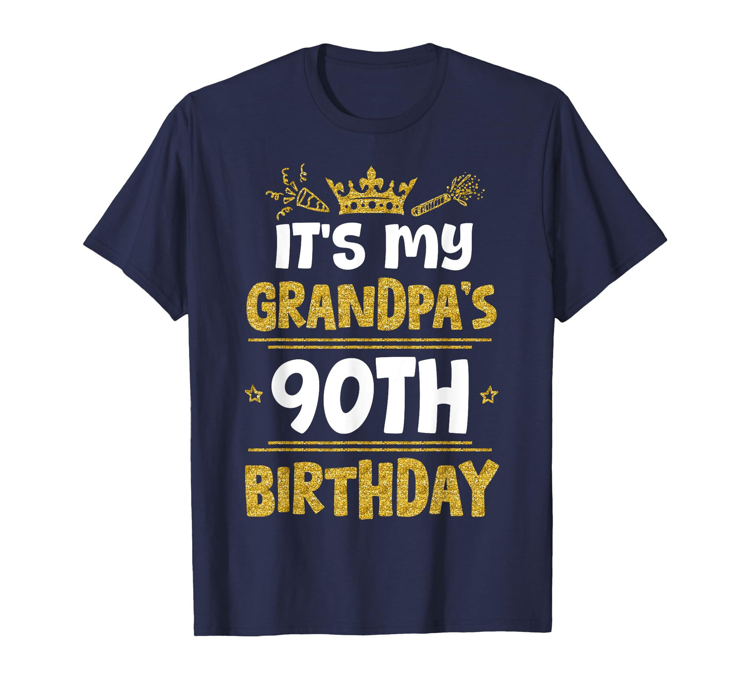 Happy It's My Grandpa's 90th Birthday 1935 90 Years Old T-Shirt