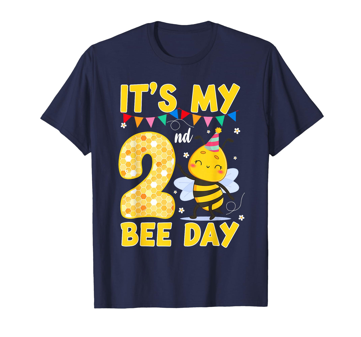 It's My 2nd Birthday Bee Day 2 Year Old Bee Theme Party T-Shirt