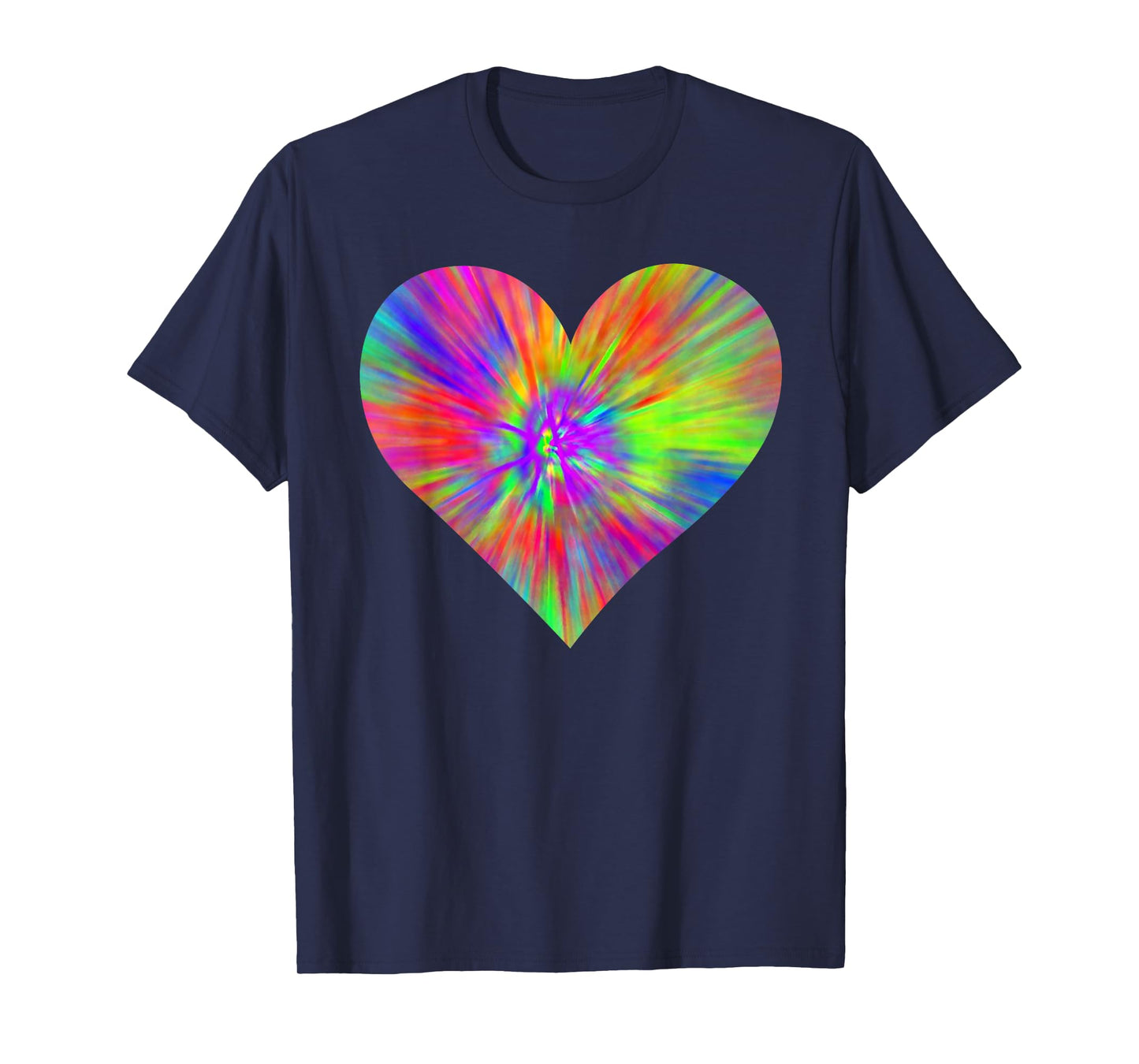Tie Dye Peace Heart | Cute Colorful Rainbow Sign Gift T-Shirt