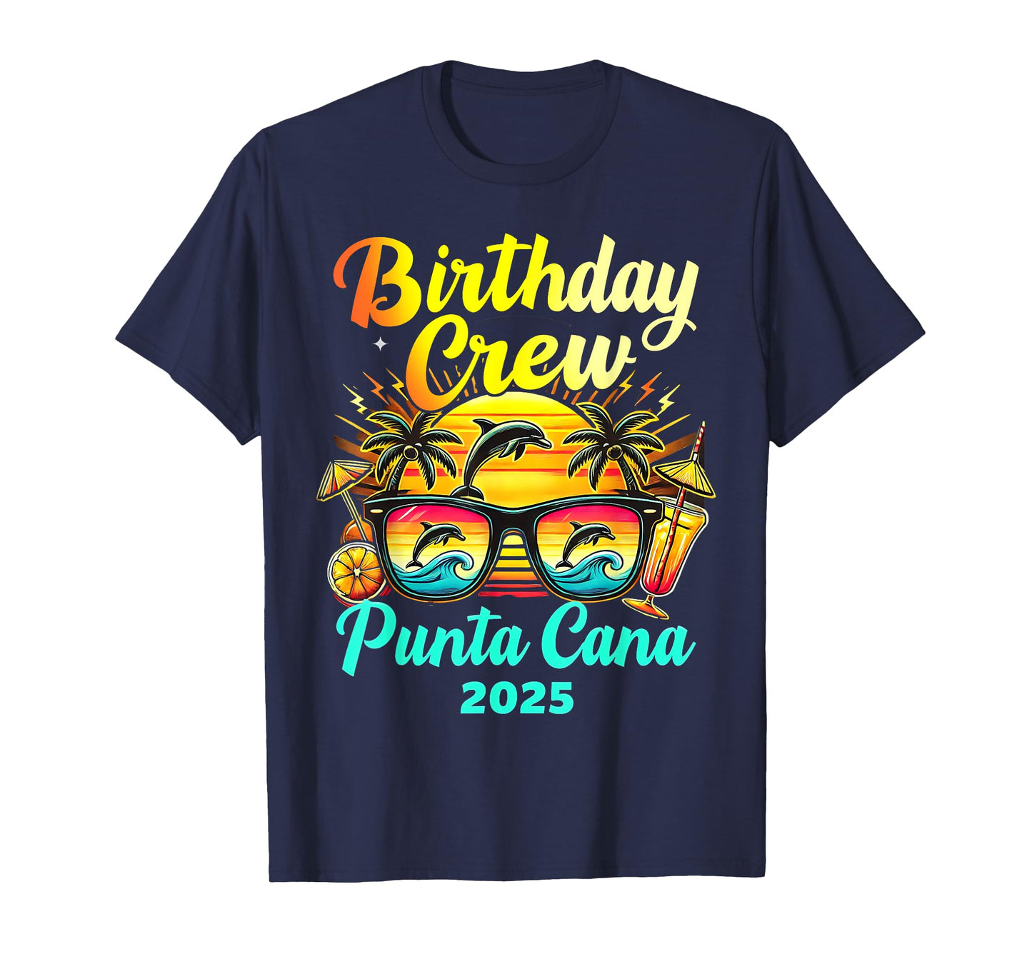 Punta Cana Birthday Trip 2025 Matching Group Vacation T-Shirt