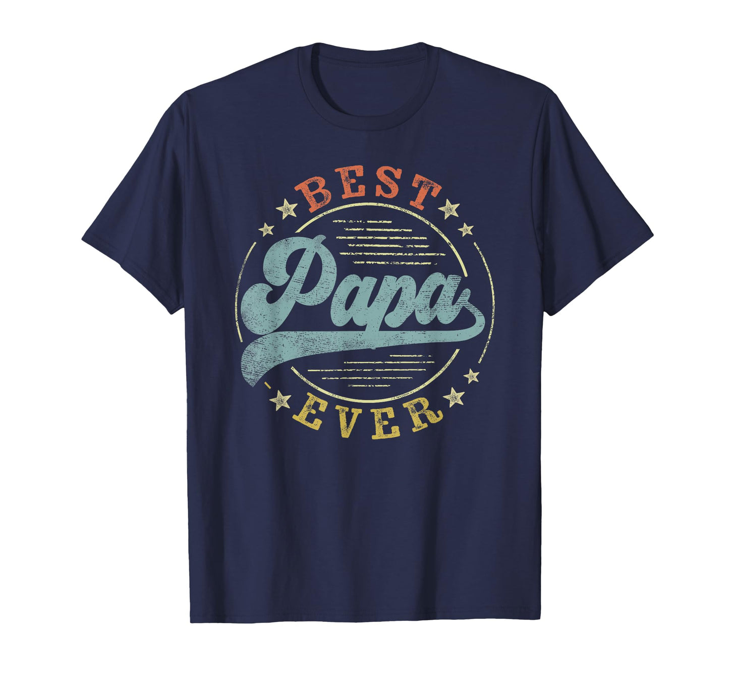 Best Papa Ever Father's Day Papa Gifts Vintage Emblem T-Shirt
