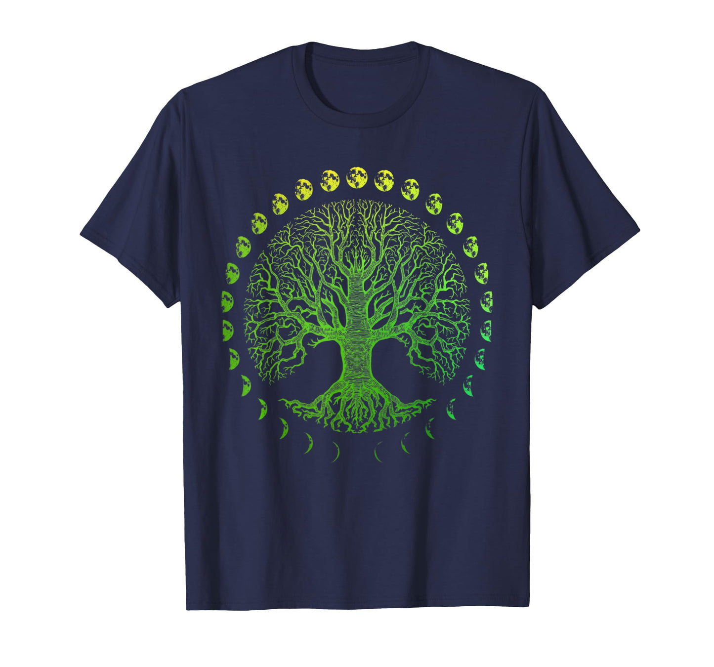 Tree of Life Phases of the Moon Gift - Earth Day T-Shirt