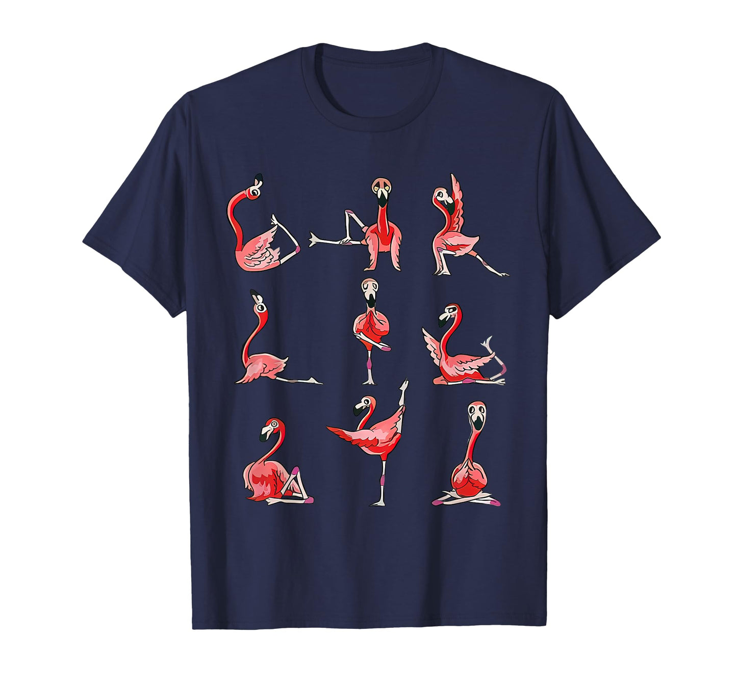 Women Flamingo Do Yoga Pose Meditation Men Women Tee T-Shirt