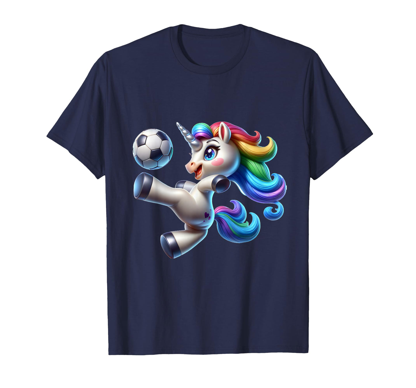 Cute Soccer Player Unicorn T-Shirt