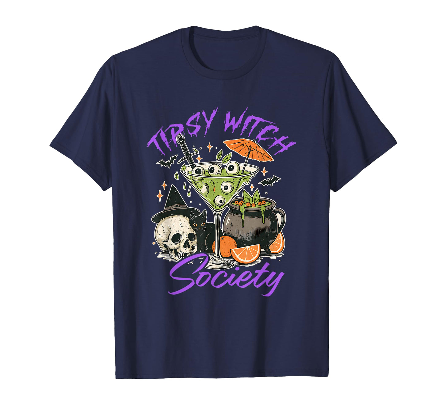 Tipsy Witch Society, Halloween Vibe T-Shirt