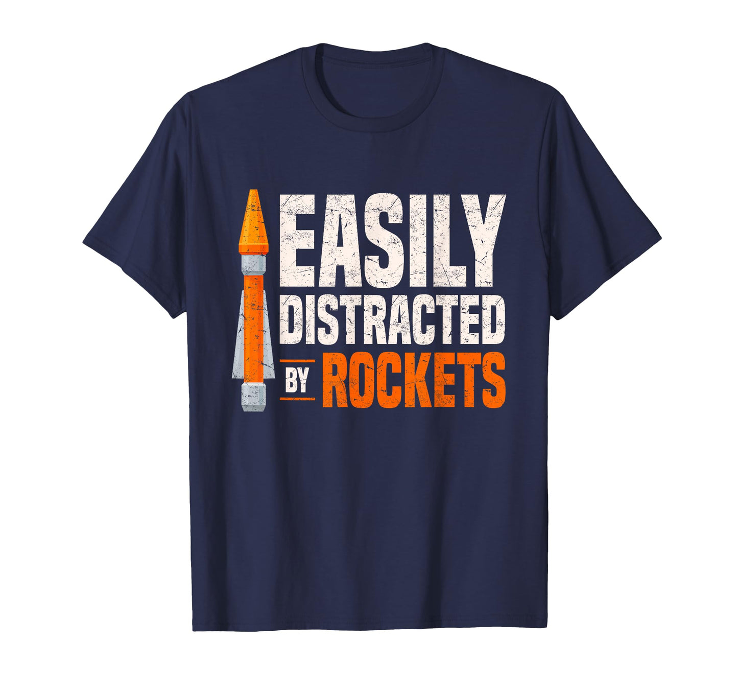 Rocketry Model Rocket Kit Easily Distracted By Rockets T-Shirt