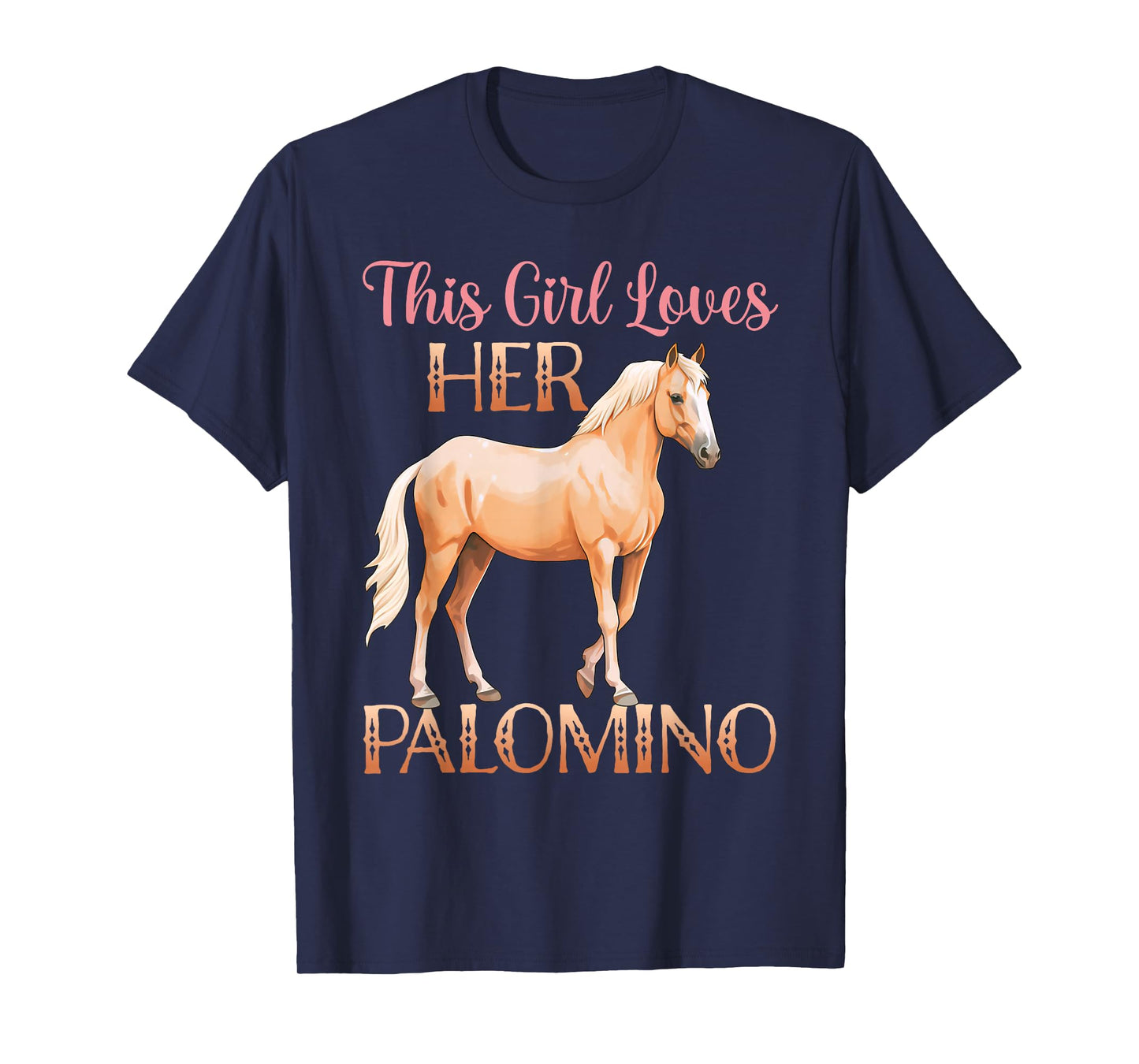 This Girl Loves Her Palomino Horse Lover Women Girls T-Shirt