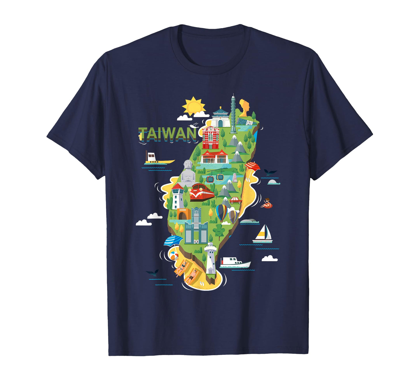 Travel Around Asia Taiwan Taipei Family Vacation Souvenir T-Shirt