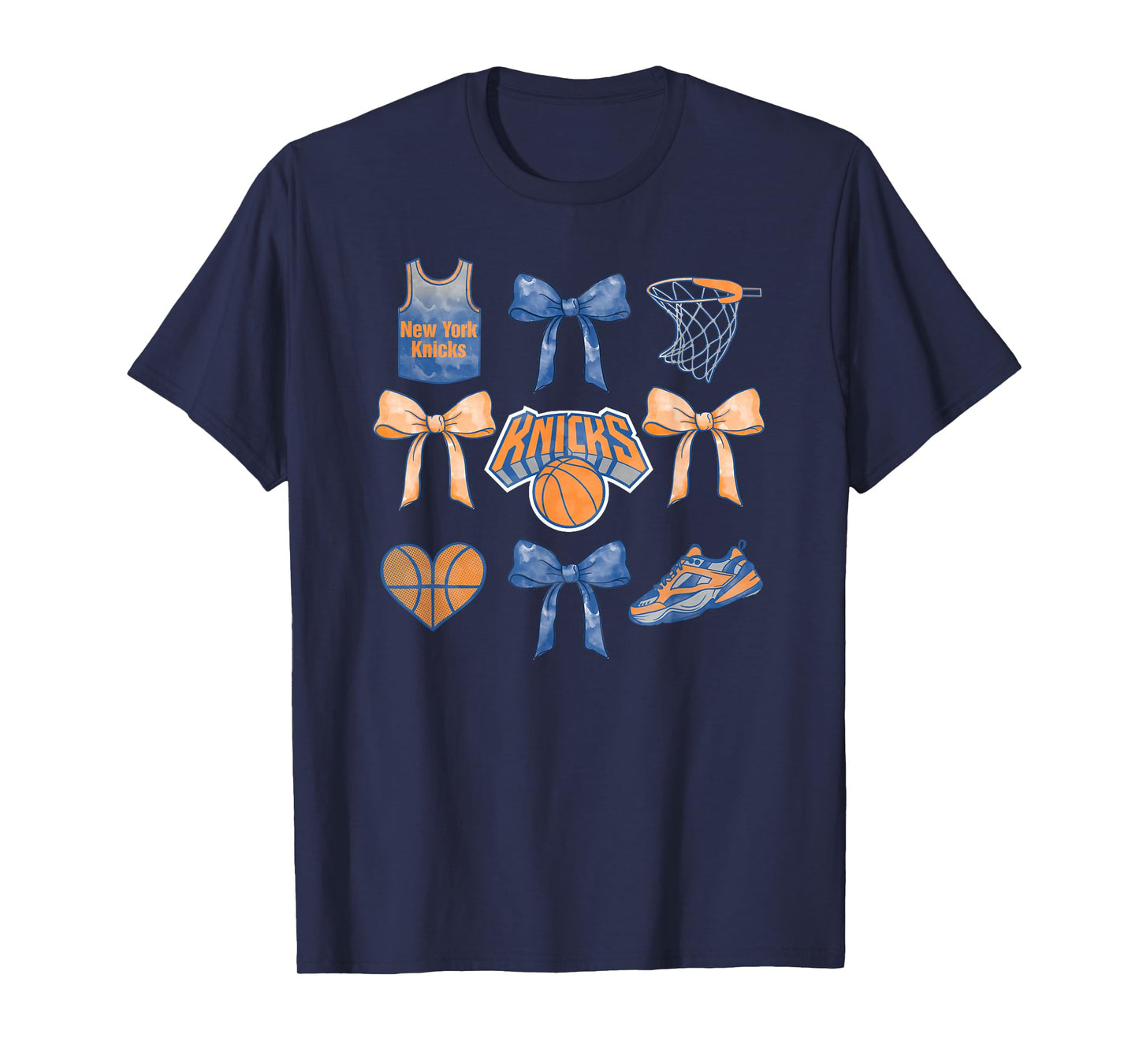 NBA New York Knicks Bow Grid T-Shirt