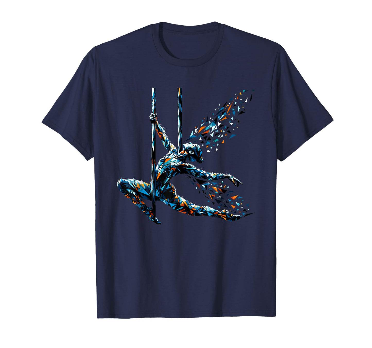 Polygon Art Aerial Silk Yoga Aerialist Acrobatics T-Shirt