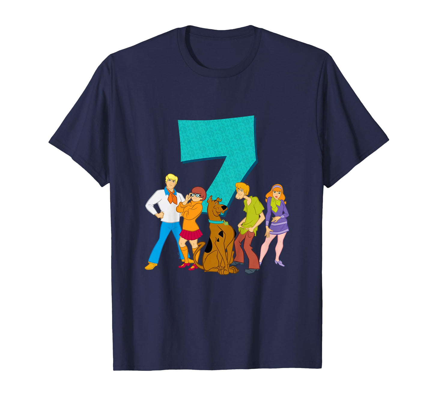 Kids Scooby-Doo 7th Birthday This Meddling Kid is 7 T-Shirt