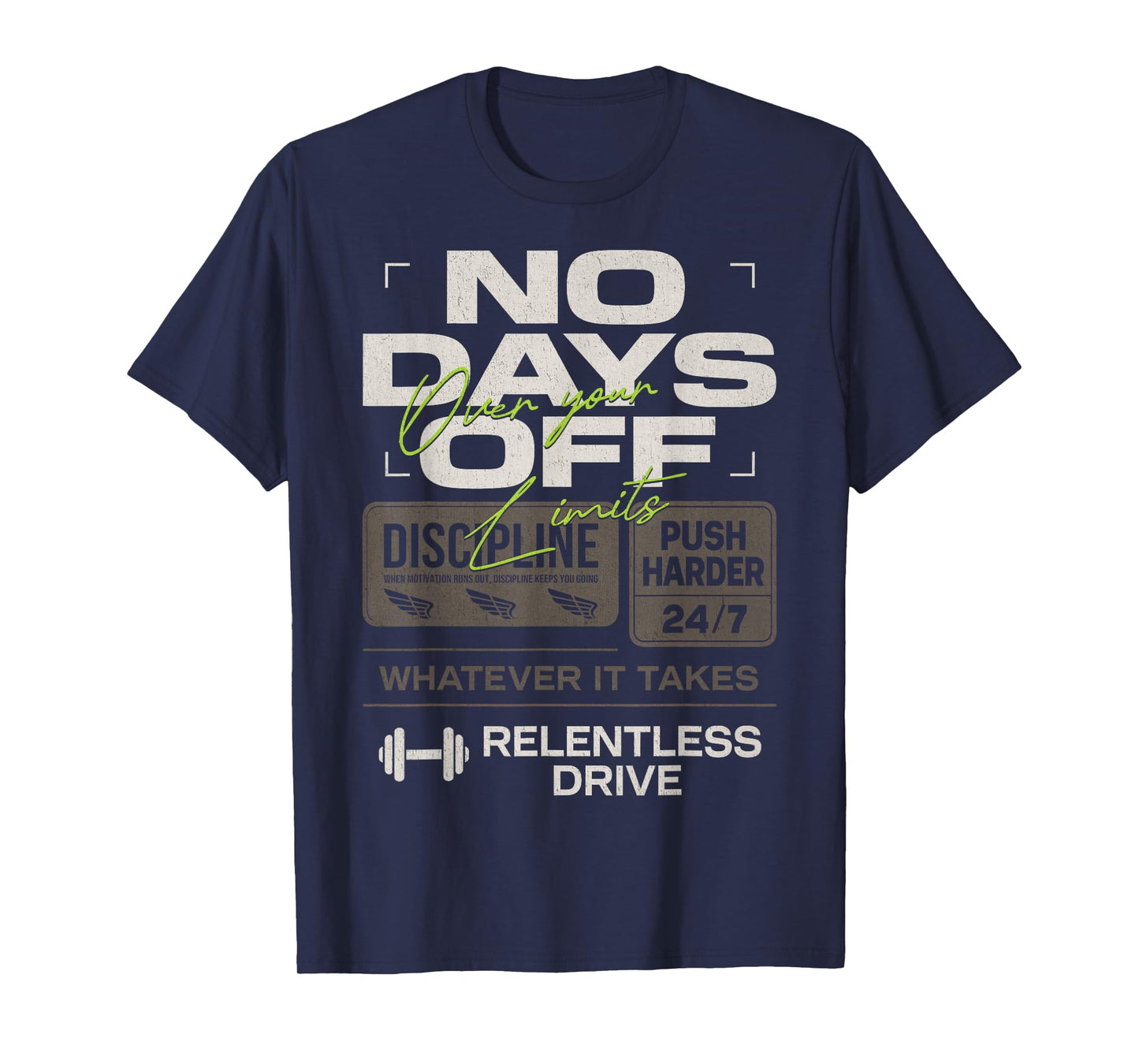 Y2K Fitness Quote Gym Training Discipline Yoga Sport Workout T-Shirt