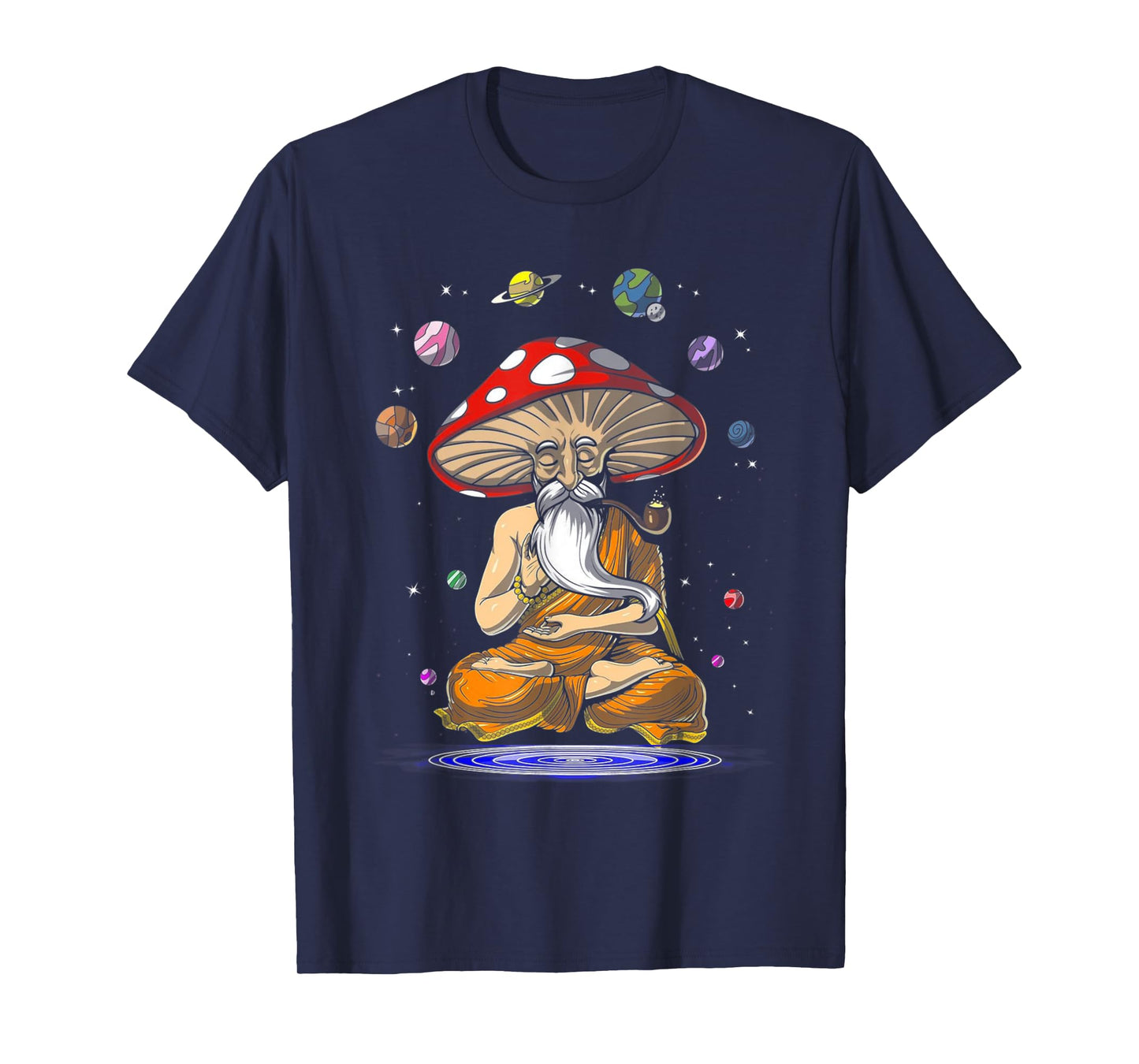 MAGIC MUSHROOMS YOGA Buddha Zen Funny Women Men Yoga Lovers T-Shirt