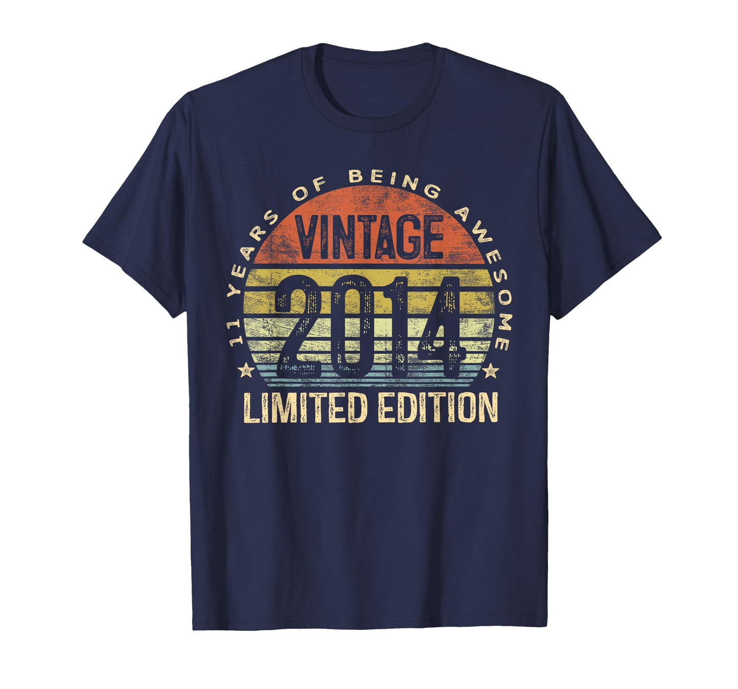 Vintage 2014 Limited Edition 11-Year-Old Gifts 11th Birthday T-Shirt