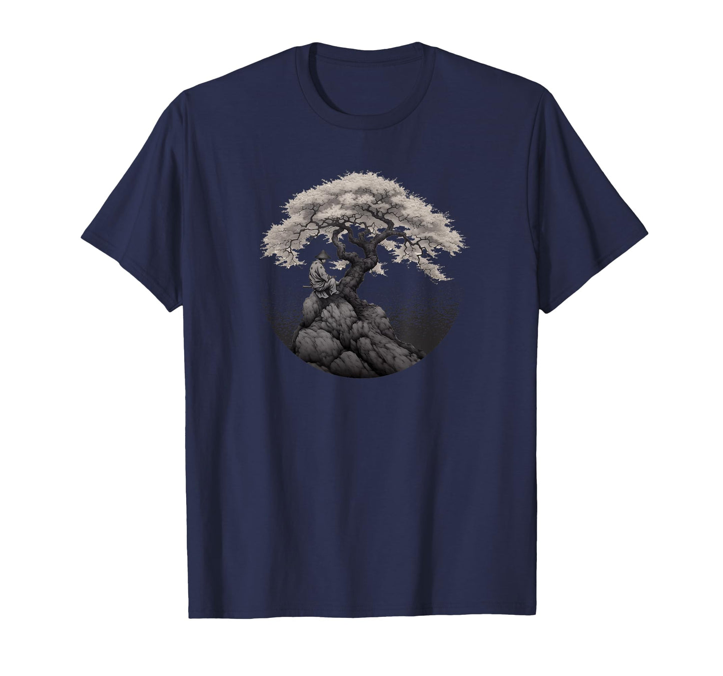 Bonsai Tree In Japanese Zen Buddhist Spiritual nature T-Shirt