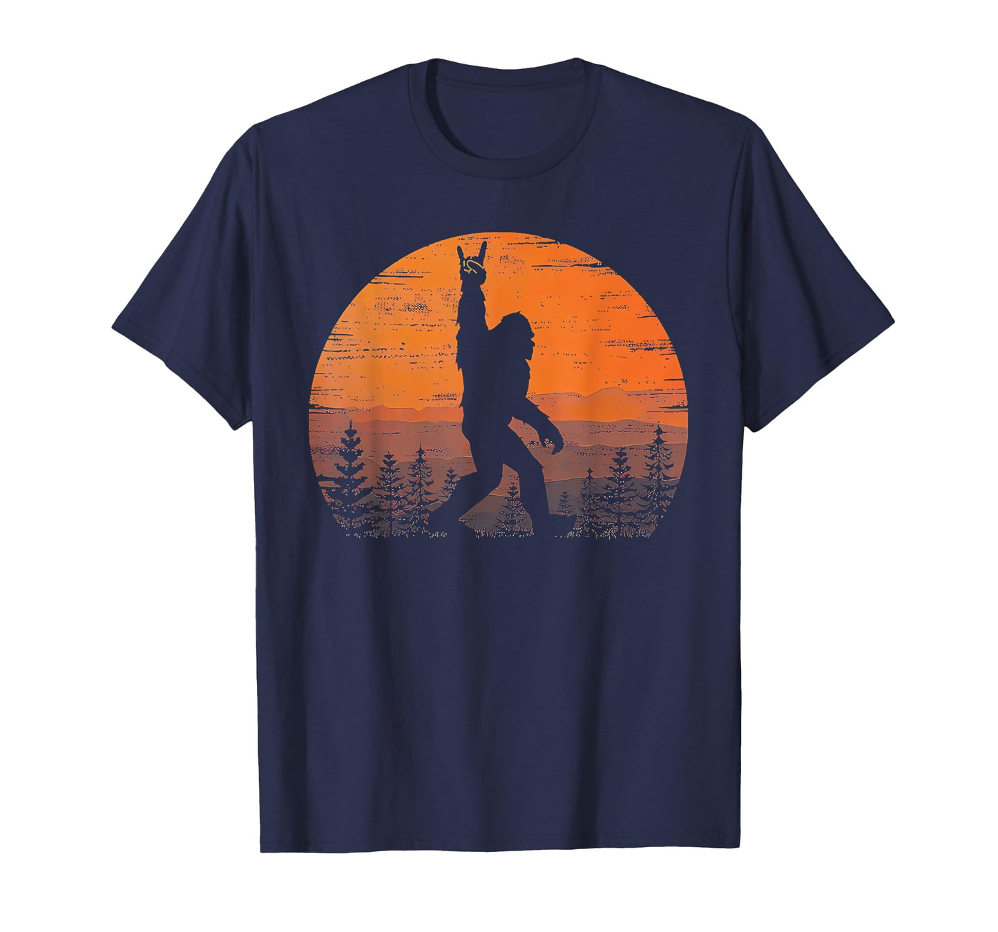 Bigfoot Moon Graphic Night Forest! Cool Sasquatch Men Women T-Shirt