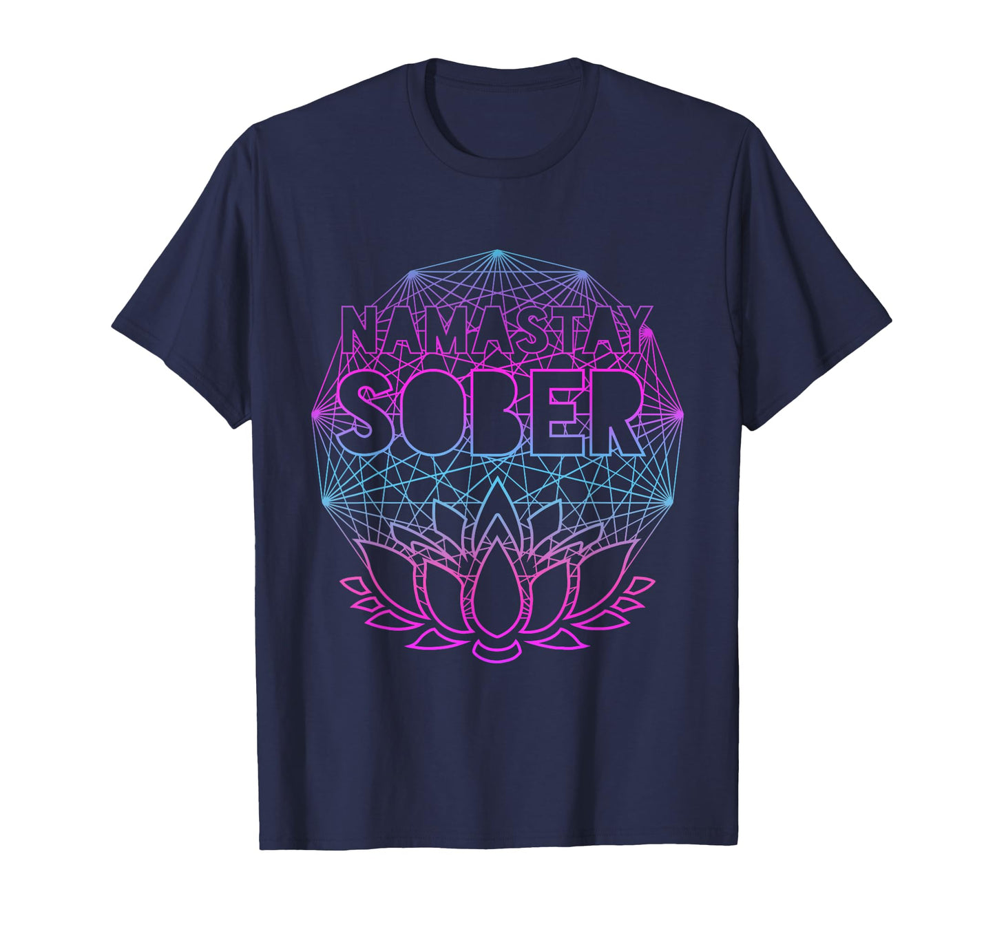 Namastay Sober NA AA Alcoholics Anonymous Sobriety Recovery T-Shirt