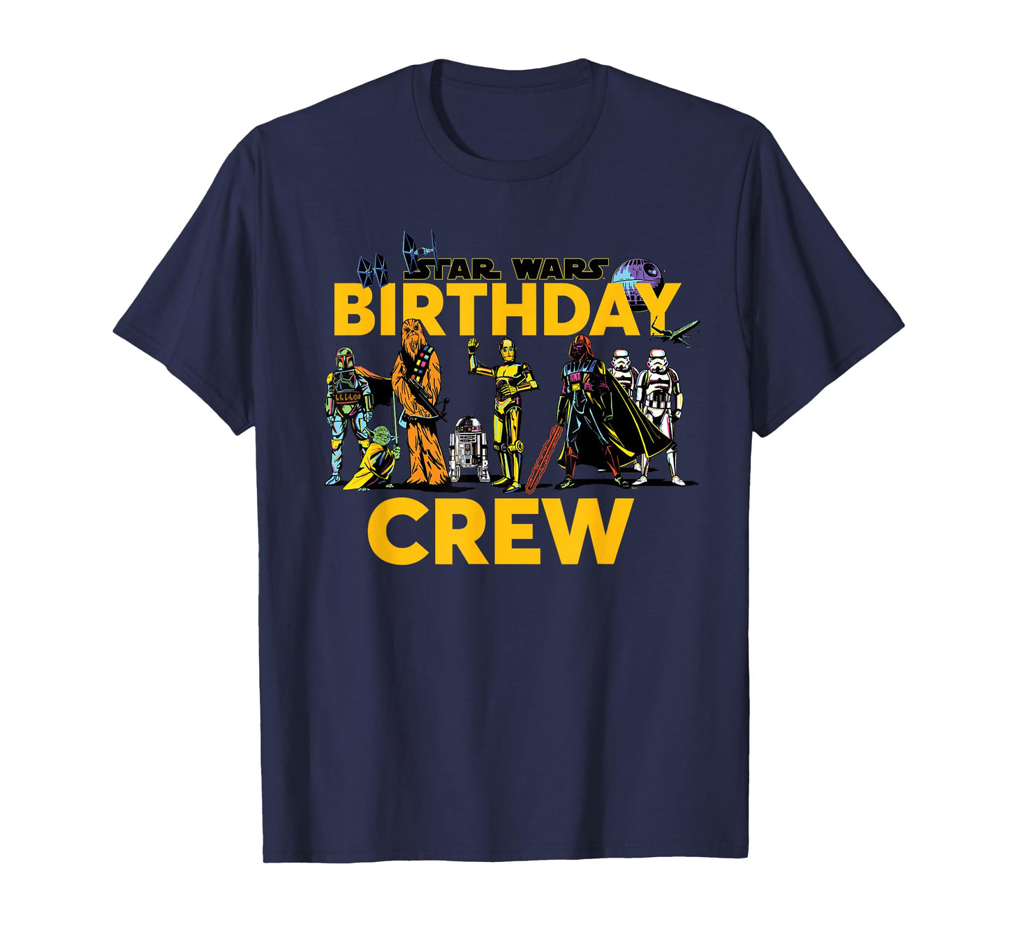 Star Wars Classic Characters Birthday Crew Party Matching T-Shirt