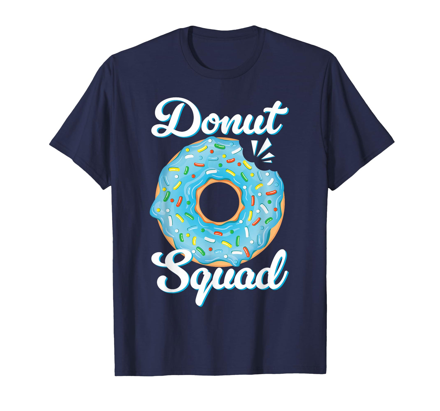 Donut Squad Sprinkle Blue Doughnut Birthday Party Kids Boys T-Shirt