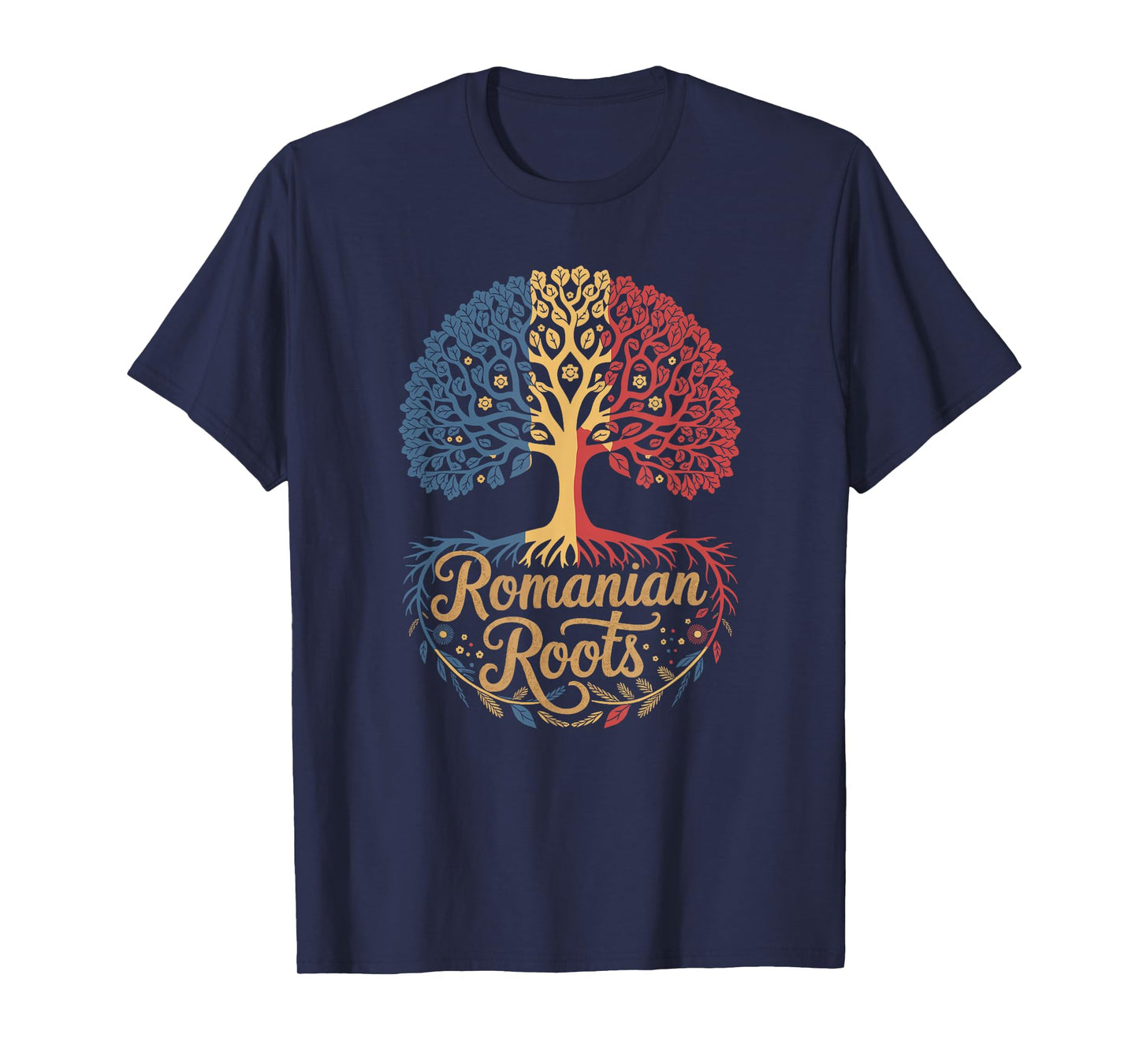 Romania Roots - Romanian Flag Colors Family Tree Souvenir T-Shirt